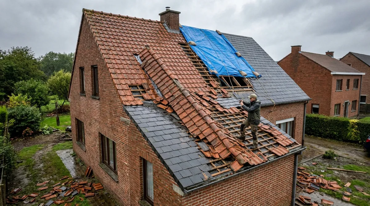 Réparation toiture après tempête : les bons réflexes en Belgique